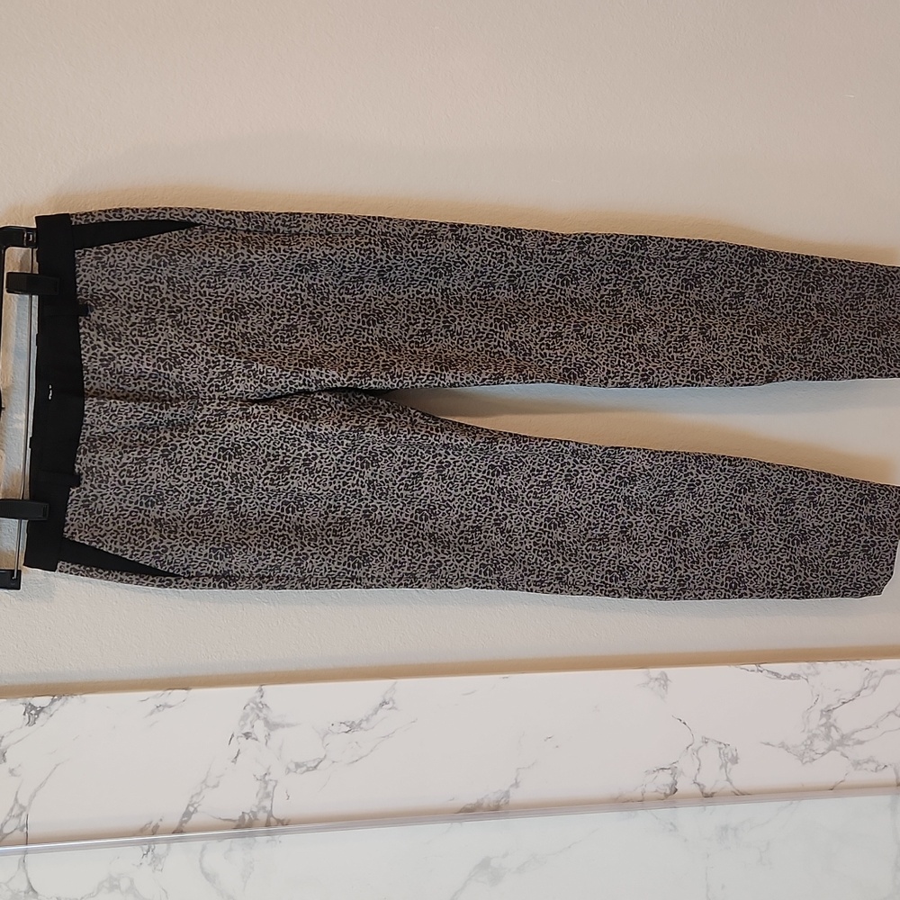 The Kooples Gray Leopard Blazer And Pant Set, Size 2 - Picture 3 of 14